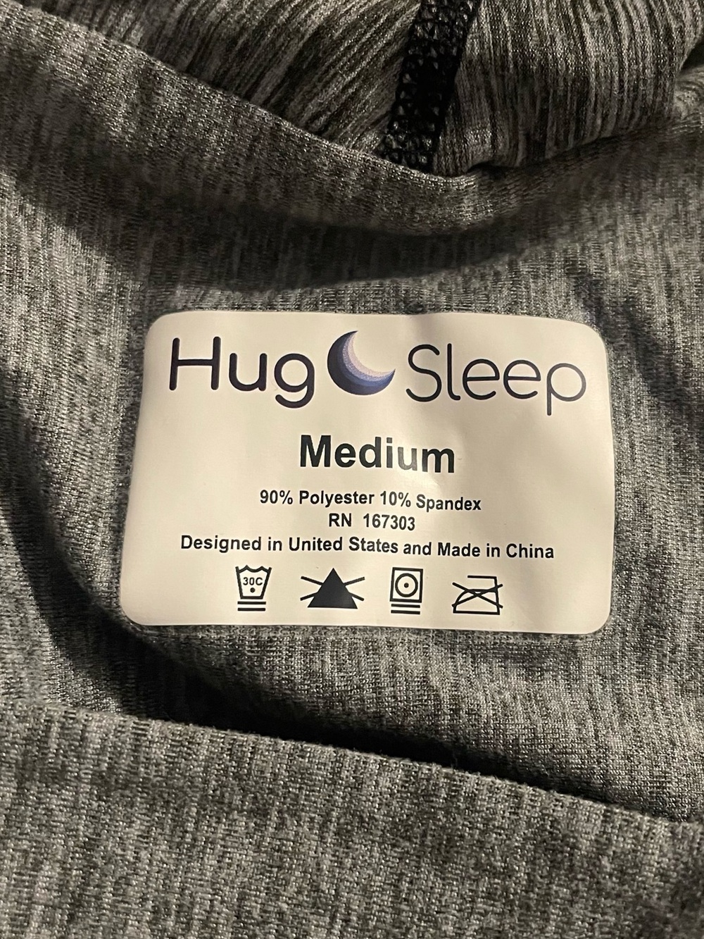 Hug Sleep Pod Hooded Swaddle Wearable Blanket Comfort Anxiety Adult S Gray Relax - Picture 5 of 10